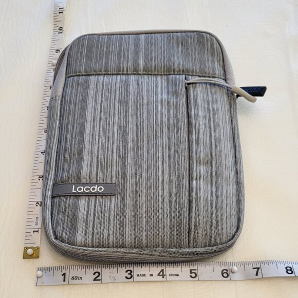 Protective Tablet Case Zipper Bag Quilted Interior Sleeve - Picture 5 of 7